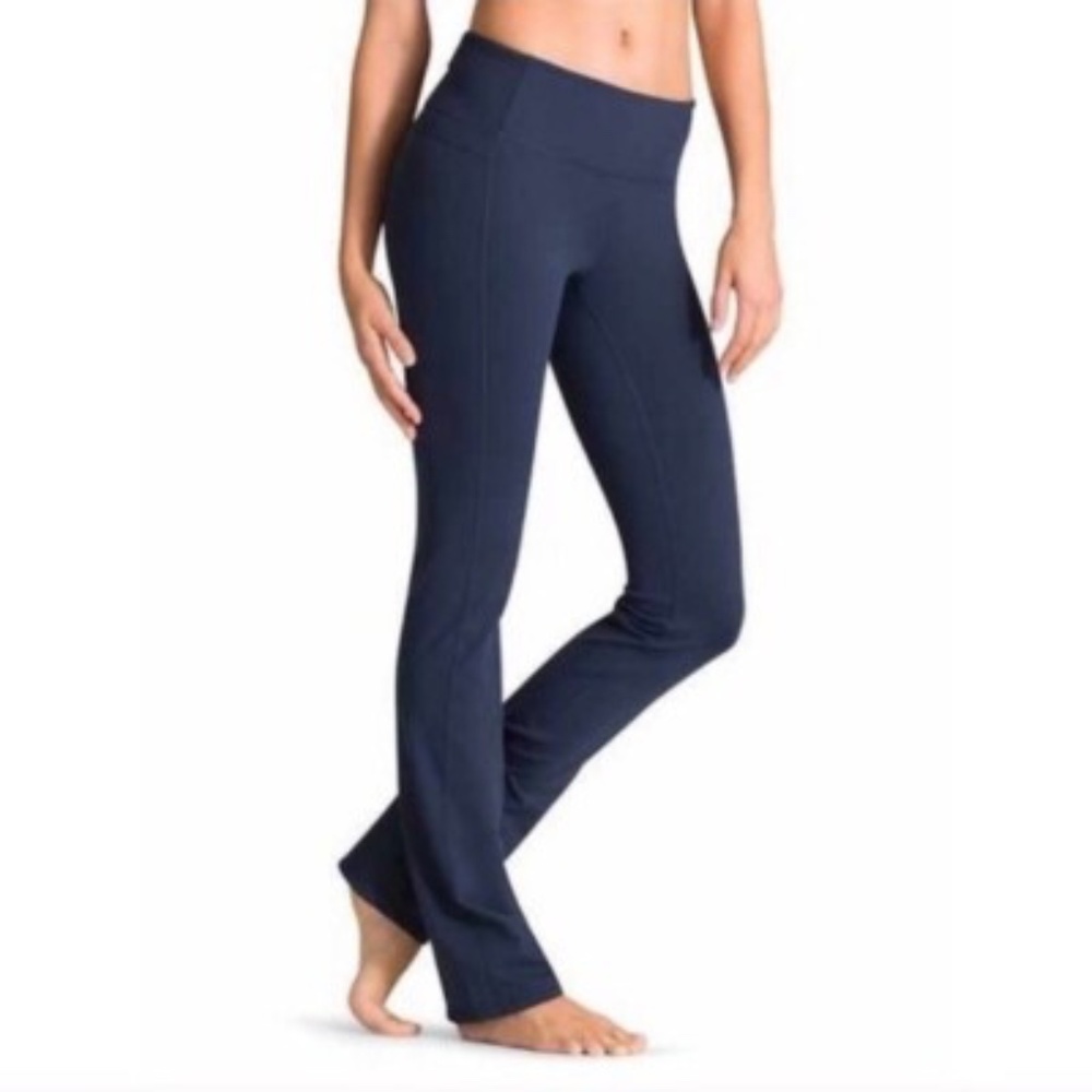 Athleta Straight Up Boot Flare Yoga Legging Pants Navy
